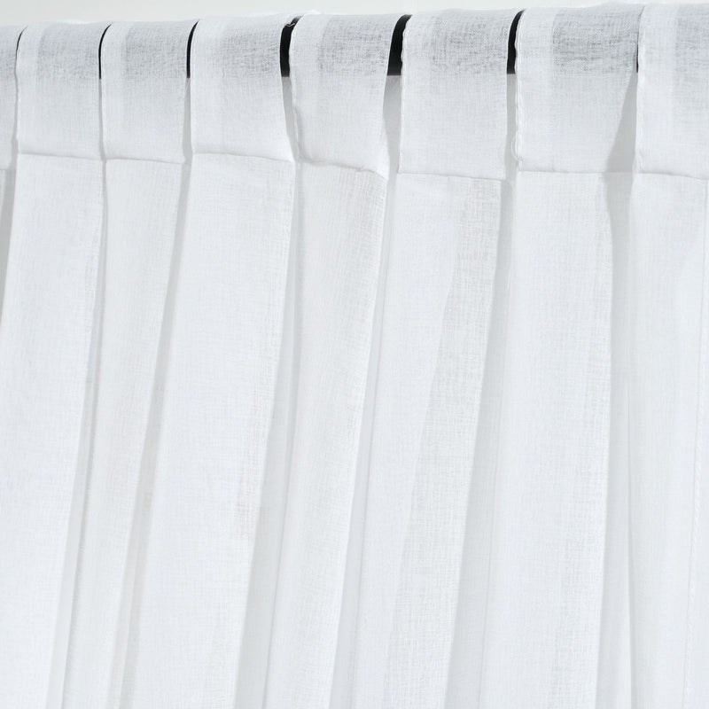 Zuri Flora Sheer Window Curtain Panel Set