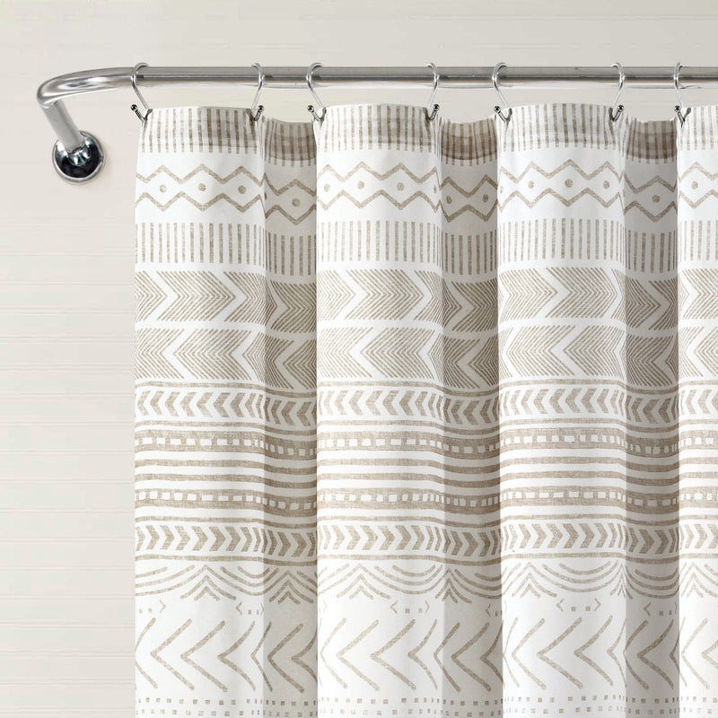 Hygge Geo Shower Curtain