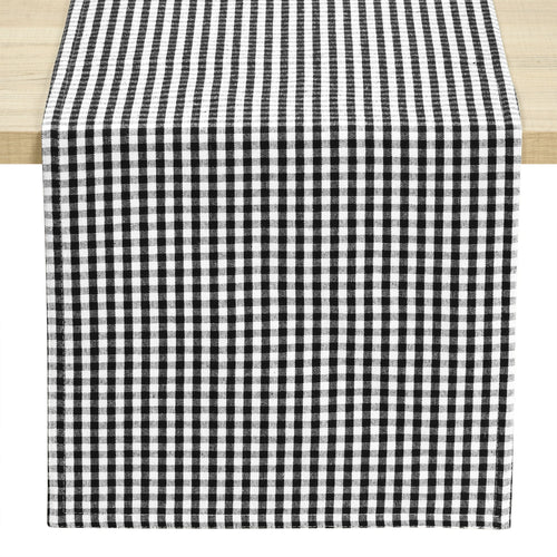 Gingham Check Yarn Dyed Table Runner