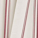 Farmhouse Stripe Yarn Dyed Recycled Cotton Window Curtain Panel Set