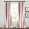 Farmhouse Stripe Yarn Dyed Recycled Cotton Window Curtain Panel Set