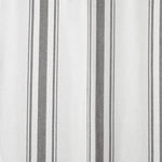 Farmhouse Stripe Yarn Dyed Recycled Cotton Window Curtain Panel Set