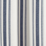 Farmhouse Stripe Yarn Dyed Recycled Cotton Window Curtain Panel Set