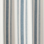 Farmhouse Stripe Yarn Dyed Recycled Cotton Window Curtain Panel Set