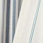 Farmhouse Stripe Yarn Dyed Recycled Cotton Window Curtain Panel Set
