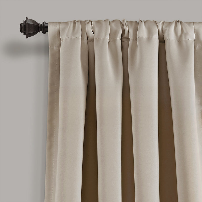Insulated Rod Pocket Blackout Curtain Panel Set
