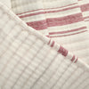 Farmhouse Stripe Kantha Pick Stitch Yarn Dyed Cotton Woven Blanket/Quilt/Coverlet