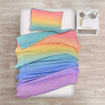 Rainbow Ombre Quilt Set