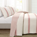 Farmhouse Stripe Reversible Cotton Quilt Set