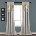 Shimmer Sequins Window Curtain Panel Set