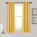 Insulated Grommet Blackout Window Curtain Panel Set