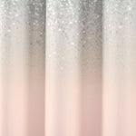 Glitter Ombre Metallic Print Shower Curtain