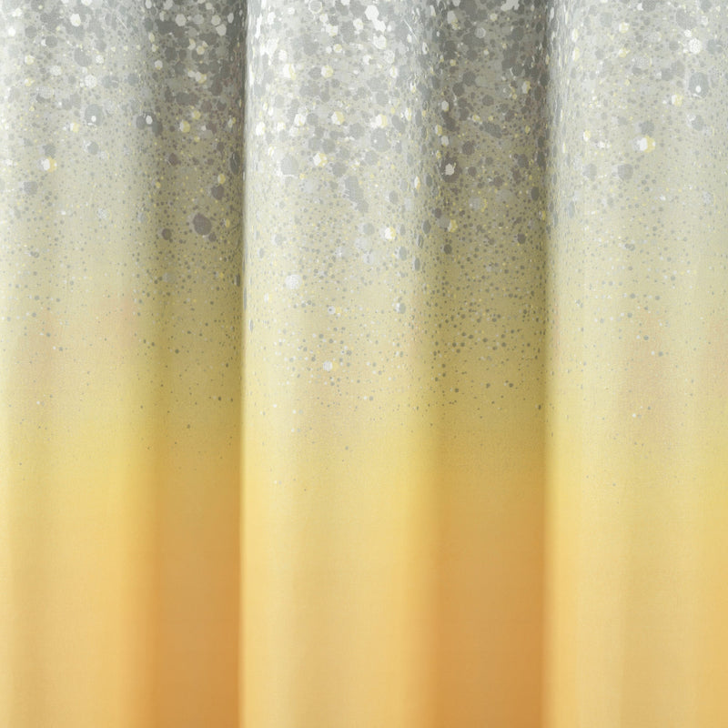 Glitter Ombre Metallic Print Shower Curtain