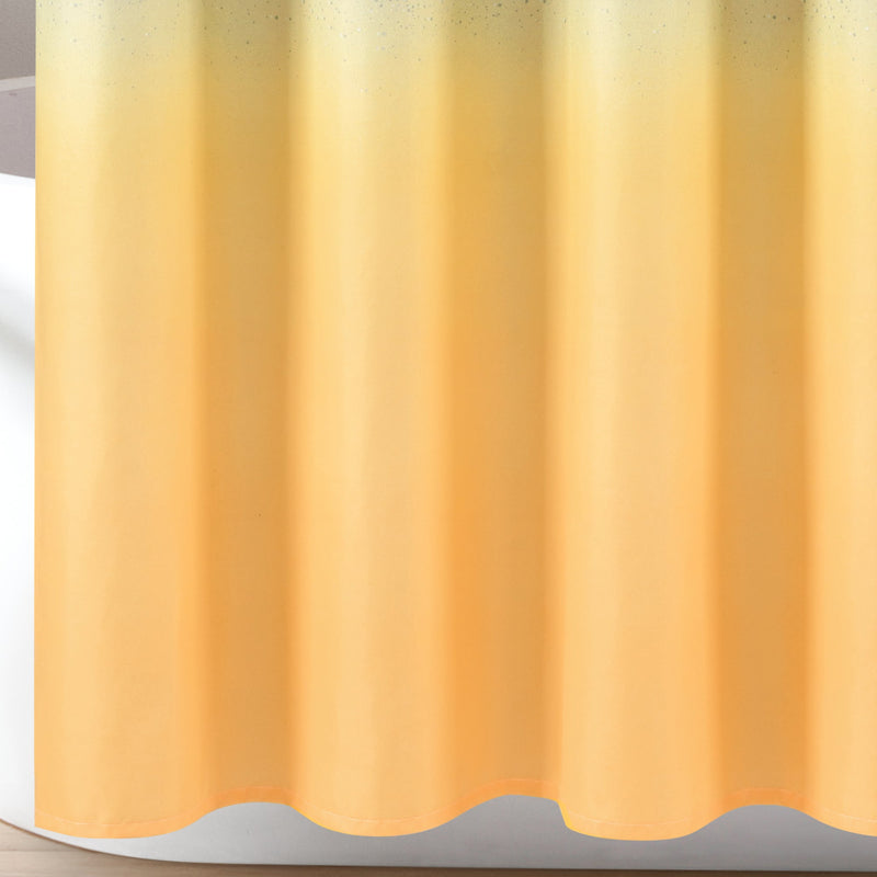 Glitter Ombre Metallic Print Shower Curtain