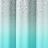 Glitter Ombre Metallic Print Shower Curtain