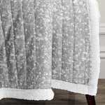 Glitter Ombre Metallic Print Sherpa Throw