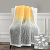 Glitter Ombre Metallic Print Sherpa Throw