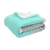 Glitter Ombre Metallic Print Sherpa Throw