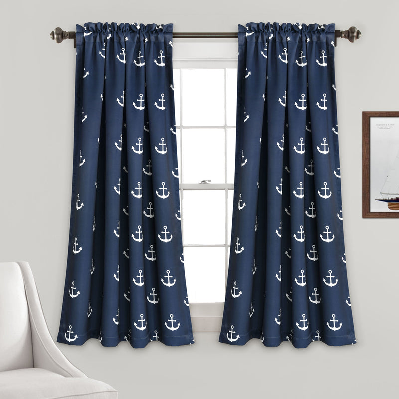 Anchor Room Darkening Window Curtain Set