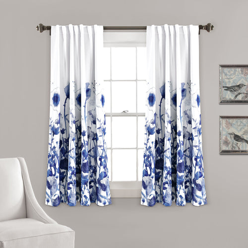Zuri Flora Room Darkening Window Curtain Panel Set
