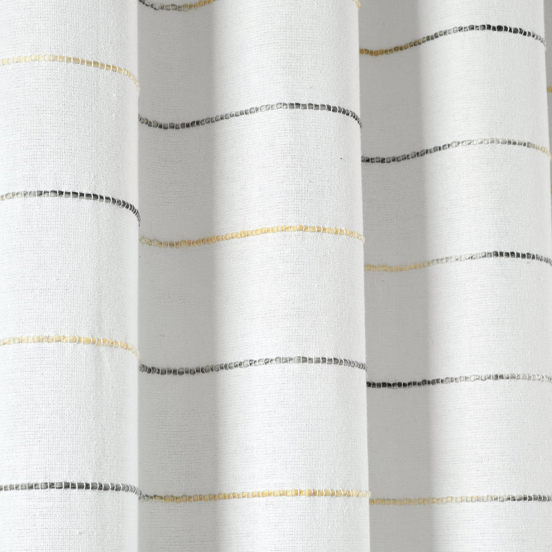 Ombre Stripe Yarn Dyed Cotton Shower Curtain