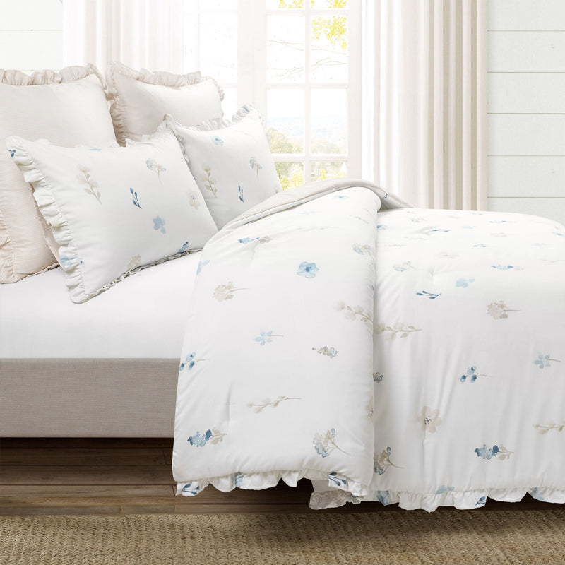 Livia Flora Silver-Infused Antimicrobial Comforter 5 Piece Set