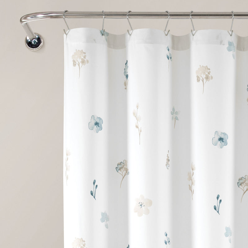 Livia Flora Silver-Infused Antimicrobial Shower Curtain