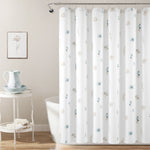 Livia Flora Silver-Infused Antimicrobial Shower Curtain