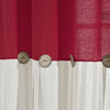 Linen Button Window Curtain Panel
