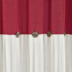 Linen Button Shower Curtain