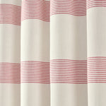 Tucker Stripe Yarn Dyed Cotton Knotted Tassel Shower Curtain