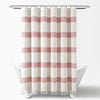 Tucker Stripe Yarn Dyed Cotton Knotted Tassel Shower Curtain