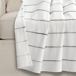 Ombre Stripe Yarn Dyed Cotton Throw