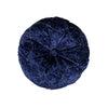 Star Embroidery Crushed Velvet Round Decorative Pillow