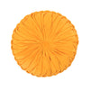 Round Pleated Soft Velvet Decorative Pillow