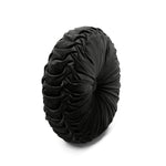 Round Pleated Soft Velvet Decorative Pillow