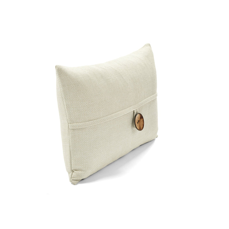 Linen Texture Woven Button Decorative Pillow Cover