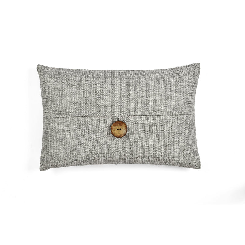 Linen Texture Woven Button Decorative Pillow Cover