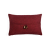 Linen Texture Woven Button Decorative Pillow Cover