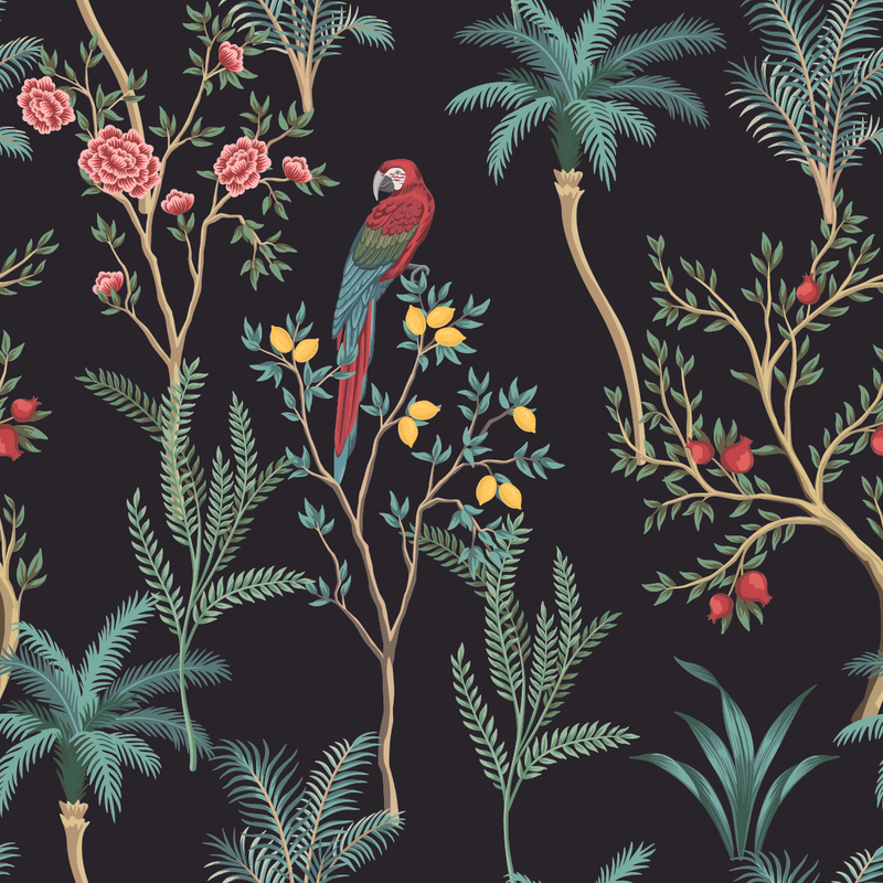 Parrot on Tree Wallpaper
