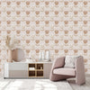 Pink Floral Hand Drawn Wallpaper