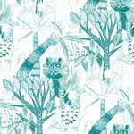 Voguish Palms and Tigers Wallpaper Tasteful