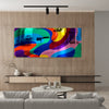 Contemporary Multicolor Wall Hanging Rectangle Mirrored Acrylic Art