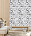 Botanical Wallpaper with Dragonflies