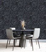 Leaves Contours Wallpaper