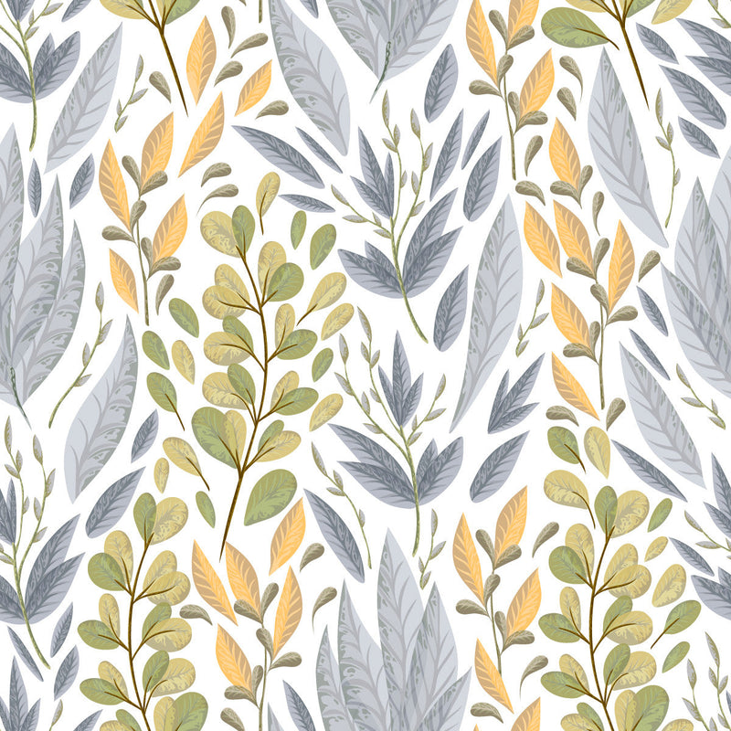 Elegant Leaves Wallpaper Fashionable
