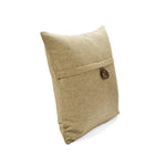 Linen Texture Woven Button Decorative Pillow Cover