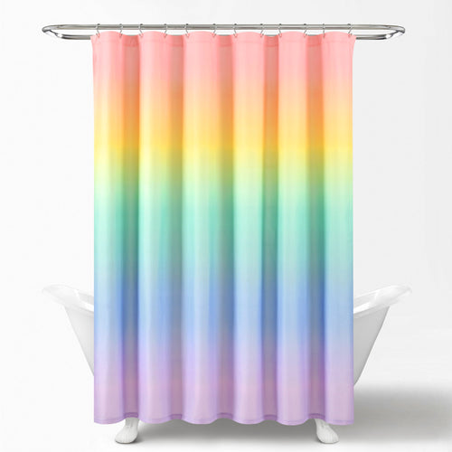 Rainbow Ombre Shower Curtain