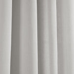 Faux Linen Grommet Window Curtain Panel Set