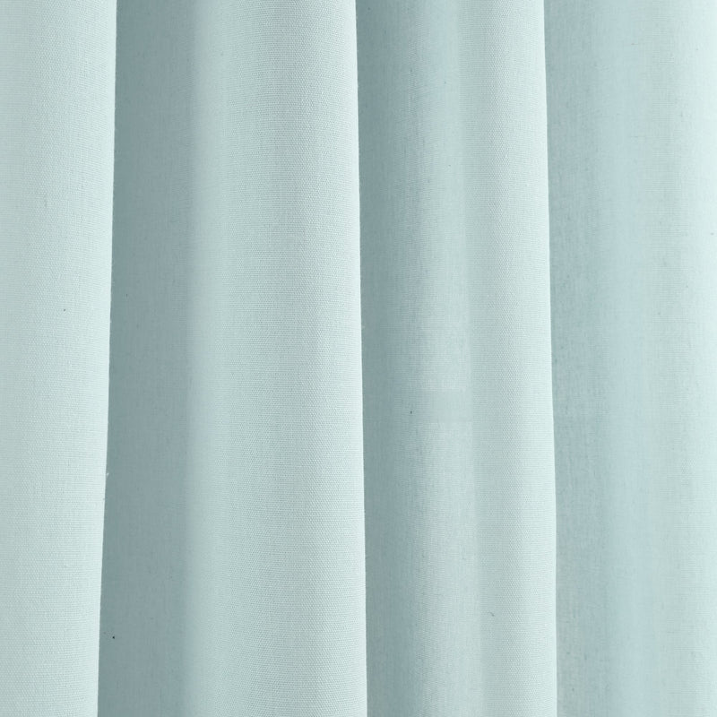 Faux Linen Grommet Window Curtain Panel Set